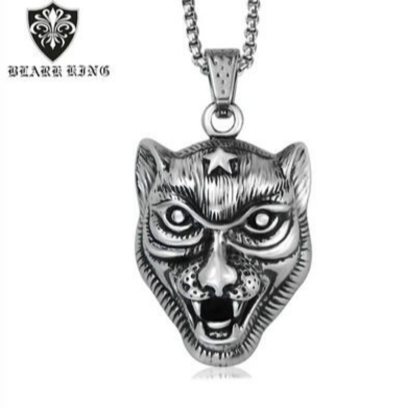 Noua personalitate agresivă a omului din oțel inoxidabil, alternativ animal Tiger Pendant European și American Animal Series